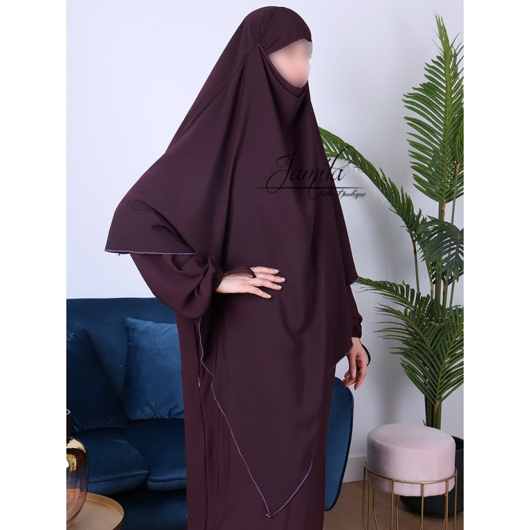  Khimar - Prune - Microfibre Léger - Jamila