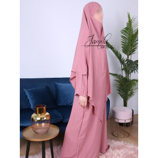 Khimar - Vieux Rose - Microfibre Léger - Jamila