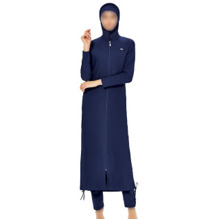 Maxi Burkini - Bleu Nuit - Façon Abaya - Plage et Sport