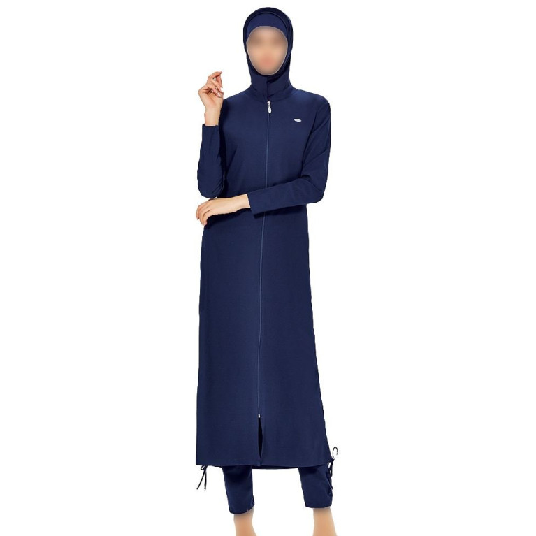 Maxi Burkini - Bleu Nuit - Façon Abaya - Plage et Sport Maxi Burkini - Bleu Nuit - Façon Abaya - Plage et Sport