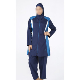 Burkini Ample Imperméable - Bleu - Plage et Sport