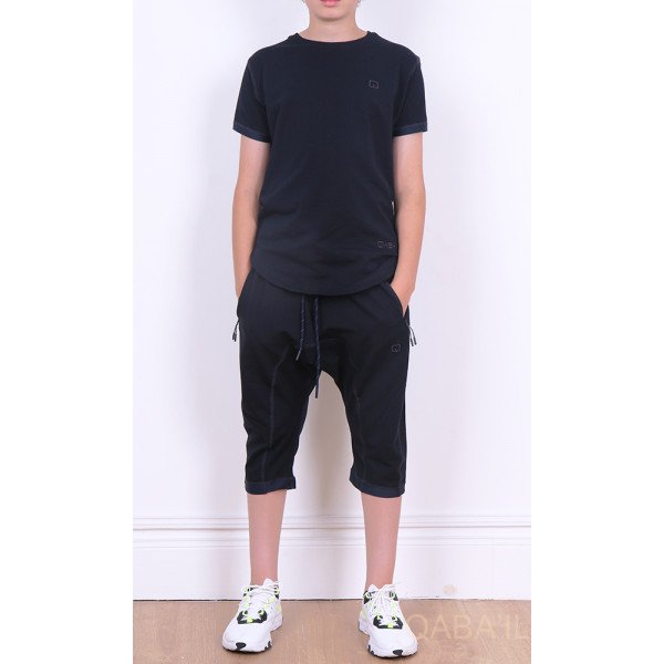Ensemble Nautik Kid - Noir - Sarouel + T-Shirt de 3 à 16 ans - Qaba'il