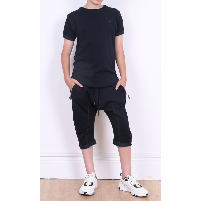 Ensemble Nautik Kid - Noir - Sarouel + T-Shirt de 3 à 16 ans - Qaba'il