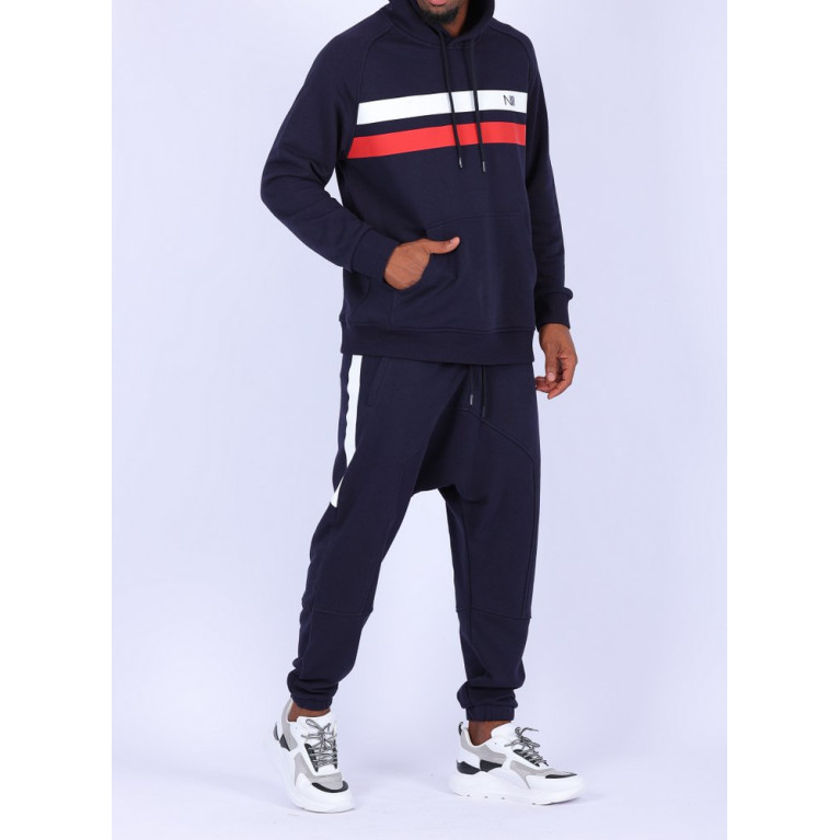 Ensemble Harvard 2 - Sweat Capuche et Saroual- Bleu Nuit - N3 - Na3im - NIII - New 2021 Ensemble Harvard 2 - Sweat Capuche et Saroual- Bleu Nuit - N3 - Na3im - NIII - New 2021