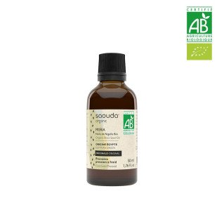 Huile de Nigelle BIO - Habba Saouda - 1ère Pressée à Froid - 50 ml - Saouda
