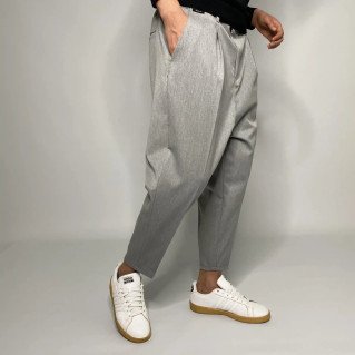 Sarouel Classe Oversize Fuselé Gris Clair - Sahabi Sarouel Classe Oversize Fuselé Gris Clair - Sahabi