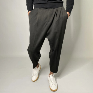 Sarouel Classe Oversize Fuselé Noir Chiné - Sahabi Sarouel Classe Oversize Fuselé Noir Chiné - Sahabi