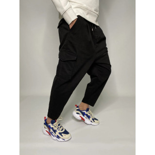 Pantalon Cargo Oversize D-One Noir - Sahabi