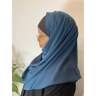 Voile Soie de Médine - Sublime - Bleu Pétrole - n°36