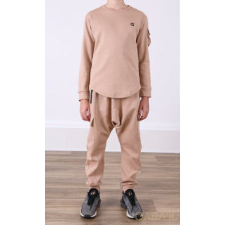 Ensemble Sniper Kid & Teen - Beige - Sarouel + Haut de 3 à 16 ans - Qaba'il Ensemble Sniper Kid & Teen - Beige - Sarouel + Haut de 3 à 16 ans - Qaba'il