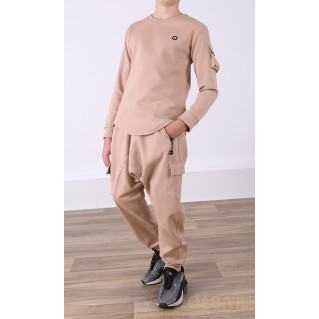 Ensemble Sniper Kid & Teen - Beige - Sarouel + Haut de 3 à 16 ans - Qaba'il Ensemble Sniper Kid & Teen - Beige - Sarouel + Haut de 3 à 16 ans - Qaba'il