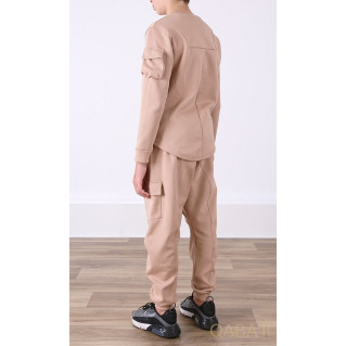 Ensemble Sniper Kid & Teen - Beige - Sarouel + Haut de 3 à 16 ans - Qaba'il Ensemble Sniper Kid & Teen - Beige - Sarouel + Haut de 3 à 16 ans - Qaba'il