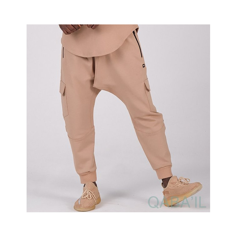 Sarouel Jogging Beige Qaba'il : Sniper