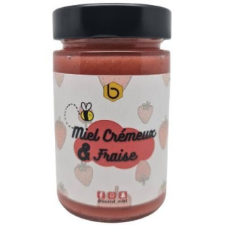 Miel Crémeux à la Fraise - Miel 100% Naturel de France - 250 gr - Beelal