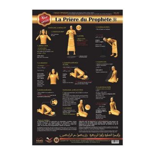 Poster : Apprendre la Prière du Prohphète (Saw) - Arabe - Français - Phonétique