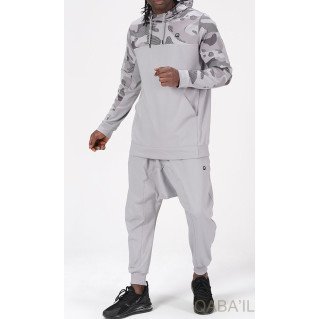 Survêtement Gris - Sarouel + Sweat Capuche - Qaba'il : Army NG