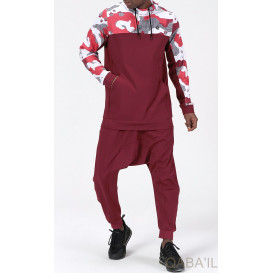 Survêtement Bordeaux - Sarouel + Sweat Capuche - Qaba'il : Army NG