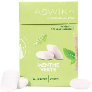 Chewing-Gum Au Siwak - Menthe - Sans Sucre - 23,50gr - Aswika