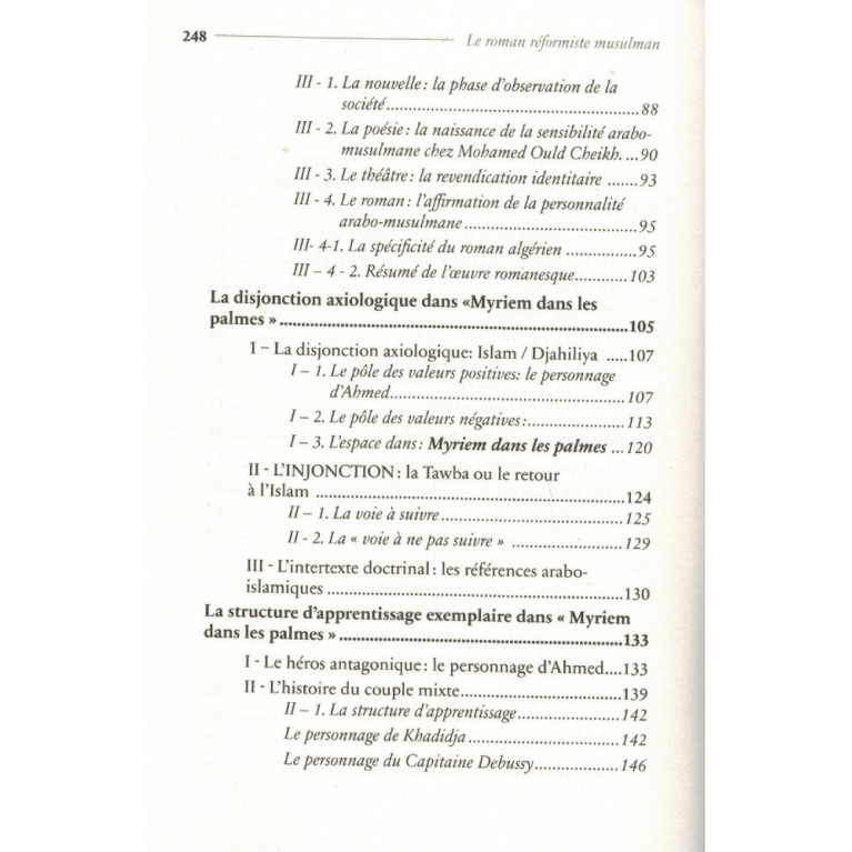 Le Roman Réformiste Musulman d'Expression Française En Algérie (1919-1939) - Nadhim Chaouche -Héritage Editions