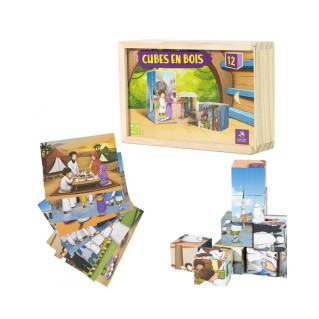 Puzzle de Cube en Bois- Muslim Kid -A partir de 3 ans