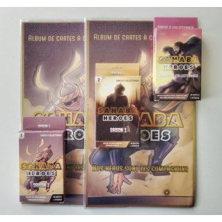 Pack Collector Complet - Cartes Sahaba Heroes Saison 1 (Partie 1 et 2) et Saison 2 - Avec son Album - Wibi Trading LLC