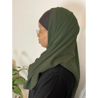 Voile Soie de Médine - Sublime - Vert Militaire - n°33