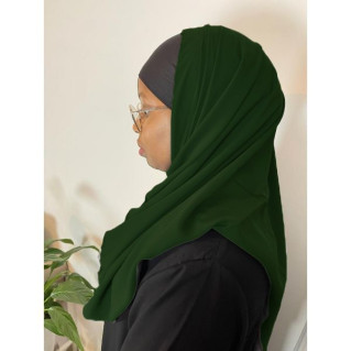 Voile Soie de Médine - Sublime - Vert Bouteille - n°34
