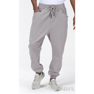 Ensemble Sarouel et Sweat Capuche Coton Strecht - Gris Clair, Survêtement Qaba'il : Coton Strecht Kameron Ensemble Sarouel et Sweat Capuche Coton Strecht - Gris Clair, Survêtement Qaba'il : Coton Strecht Kameron