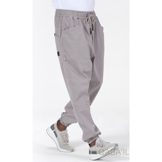 Ensemble Sarouel et Sweat Capuche Coton Strecht - Gris Clair, Survêtement Qaba'il : Coton Strecht Kameron Ensemble Sarouel et Sweat Capuche Coton Strecht - Gris Clair, Survêtement Qaba'il : Coton Strecht Kameron
