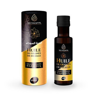 Huile de Nigelle "Habachiya" - Ethiopie - Certifiée Pressée à Froid - 100 ml - Nectar Antik Huile de Nigelle "Habachiya" - Ethiopie - Certifiée Pressée à Froid - 100 ml - Nectar Antik