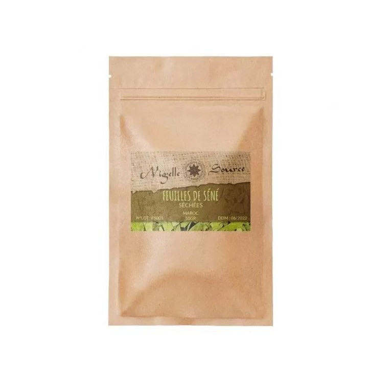 Feuille de Séné - Sana Makki - Tisane 100% Naturel - Sachet 50 gr - Nigelle Source