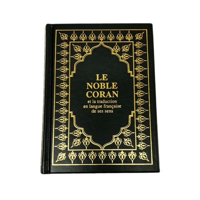 Le Saint Coran - Arabe et Français - Format de Poche - Couverture Noir - Haute Gamme 13 x 17 cm - Simili-Daim