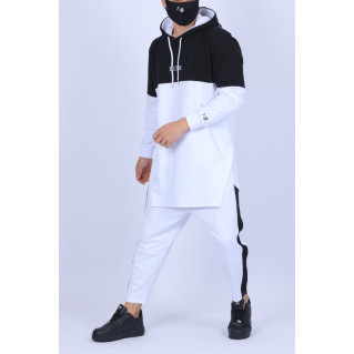 Ensemble K.Rismatik - Sweat Capuche et Saroual- Blanc - N3 - Na3im - NIII - New 2022
