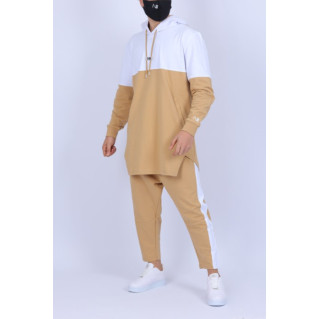 Ensemble K.Rismatik - Sweat Capuche et Saroual- Beige - N3 - Na3im - NIII - New 2022