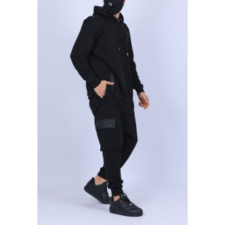 Ensemble Starter - Sweat Capuche et Saroual- Noir - N3 - Na3im - NIII - New 2022 Ensemble Starter - Sweat Capuche et Saroual- Noir - N3 - Na3im - NIII - New 2022