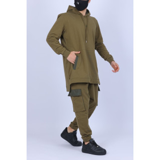 Ensemble Starter - Sweat Capuche et Saroual- Kaki - N3 - Na3im - NIII - New 2022 Ensemble Starter - Sweat Capuche et Saroual- Kaki - N3 - Na3im - NIII - New 2022