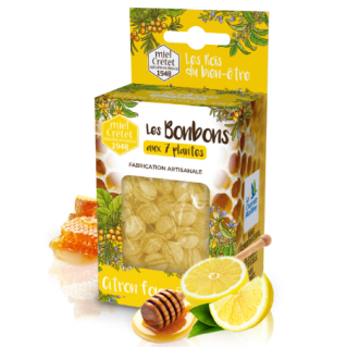 Bonbons Miel Citron Fourrés aux 7 plantes - 150gr - Maison Crétet