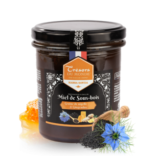 Miel de Sous Bois, Nigelle et Gingembre - 400 gr - Maison Crétet