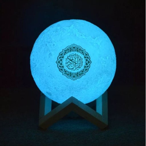 Veilleuse Lune Coranique MP3 - Bluetooth et Télécommande - SQ-168 Moon Lamp Qur'an - Equantu