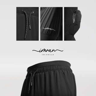 PantaSwim - Saroual de Bain - Noir - Coupe Djazairi - Imran Swim Wear PantaSwim - Saroual de Bain - Noir - Coupe Djazairi - Imran Swim Wear