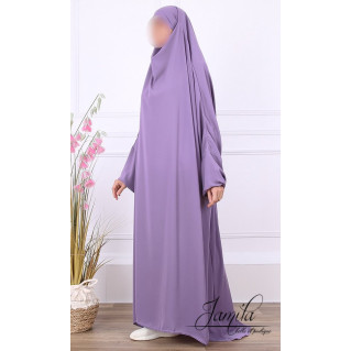 JIlbab 1 Pièce - Lila - Microfibre Léger - Jamila