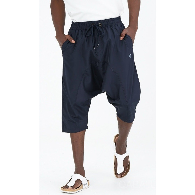 Sarouel Short de Plage sans Lycra - Bleu Nuit - Qaba'il