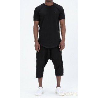 Sarouel et T-shirt noir, ensemble Qaba'il : Nautik