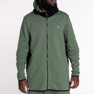Sweat Capuche Zipper GS12 - Kaki et Noir- Dc Jeans 