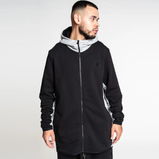 Sweat Capuche Zipper GS12 - Noir et Gris - Dc Jeans 