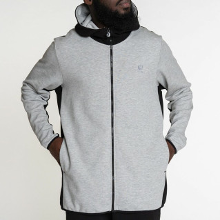 Sweat Capuche Zipper GS12 - Gris et Noir - Dc Jeans 