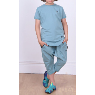 Ensemble Nautik Kid - Blue Ice - Sarouel + T-Shirt de 3 à 16 ans - Qaba'il