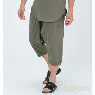 Saroual Été - Bermuda AZUR - Kaki : Qaba'il