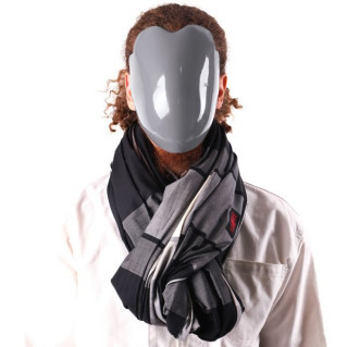Izar Myna, Sarong ou Pagne à Bandes Noires, Blanches et Grises - Izare