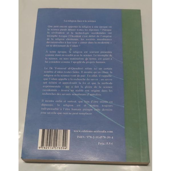 CODE : 5800 - La Religion Face à la Science- Edition Arrissala - Livre D'Occasion